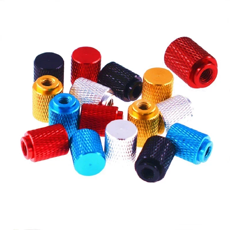 2 Pcs Anodized Aluminum Knurled M3 M4 M5 M6 Knurled Thumb Nuts Blind Hole Hand Tighten Adjustment Nut