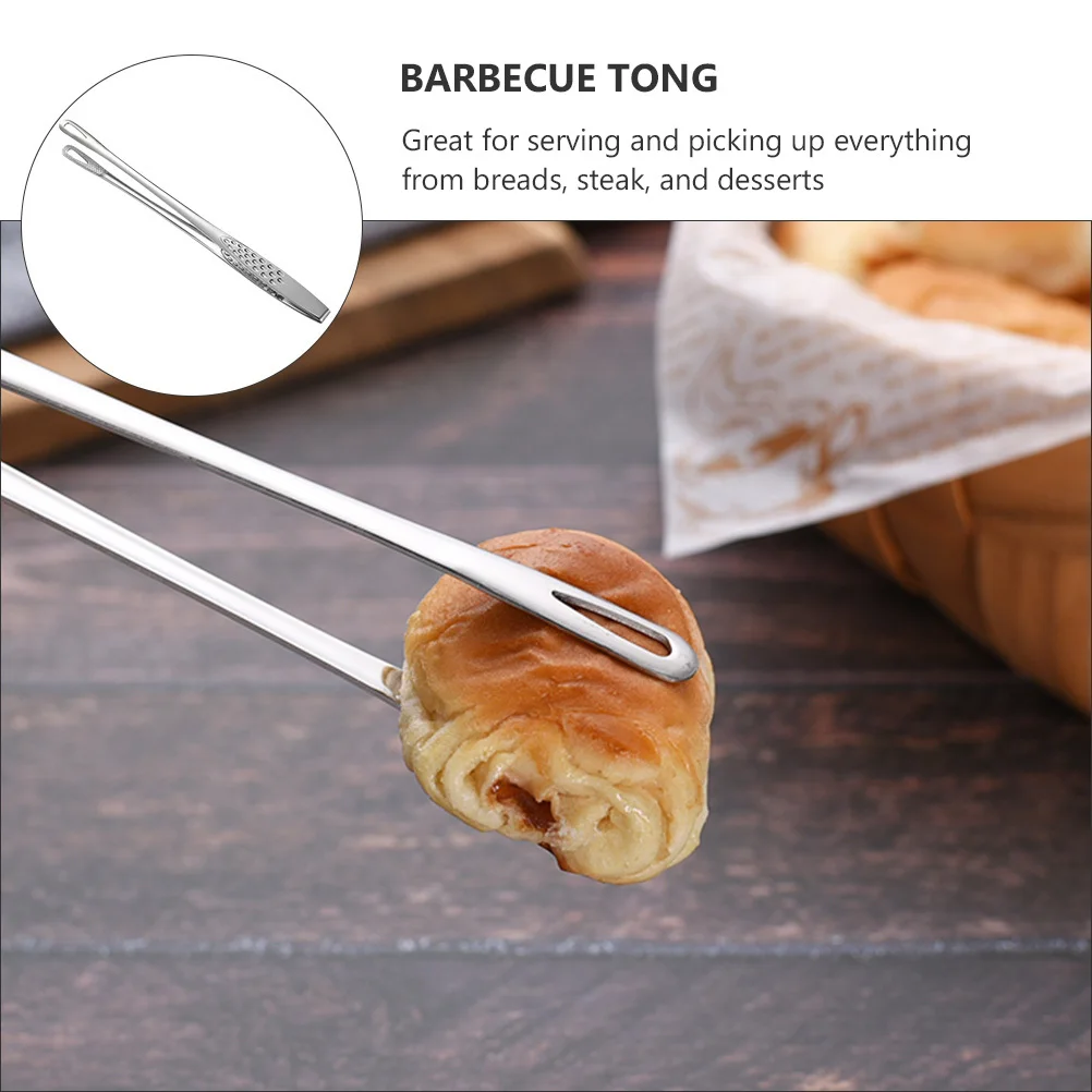 

1Set Stainless Steel Food Clamps Premium Grade Kitchen Tongs for Cooking Serving Bread Steak Burgers Eggs Fish Cakes Buffet