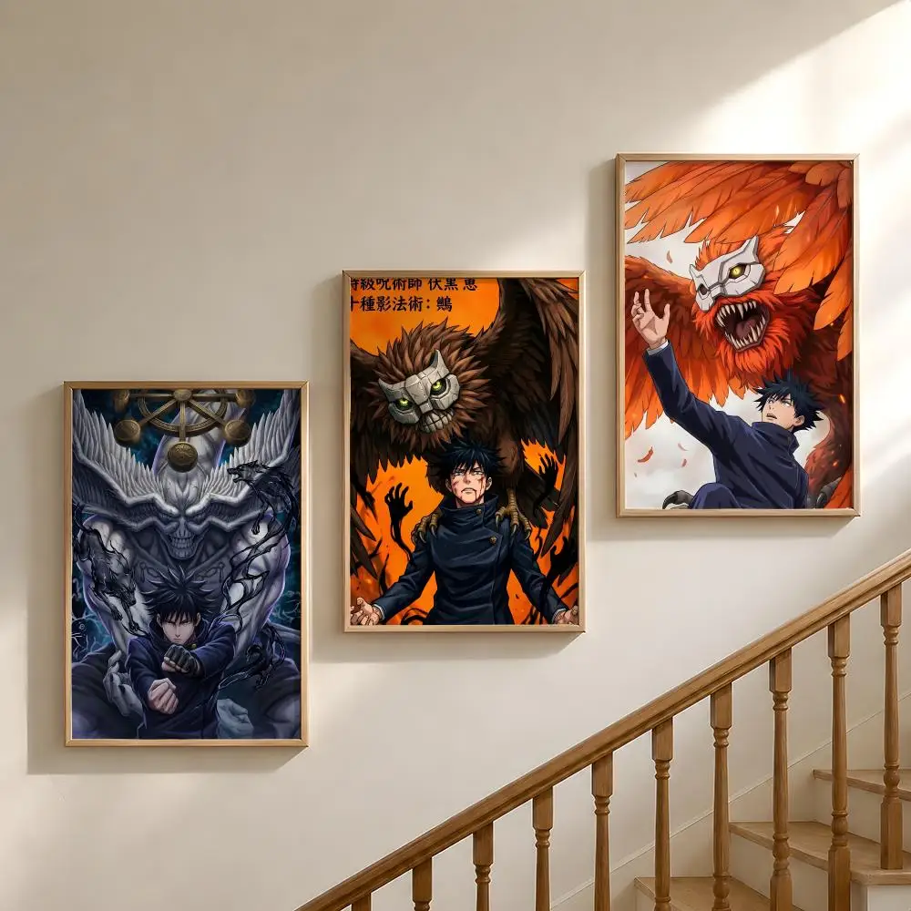 Character M-Megumi F-Fushiguro JJK Poster Waterproof HD Modern Peel And Stick Wall Decor Bedroom Living Room Dorm Office