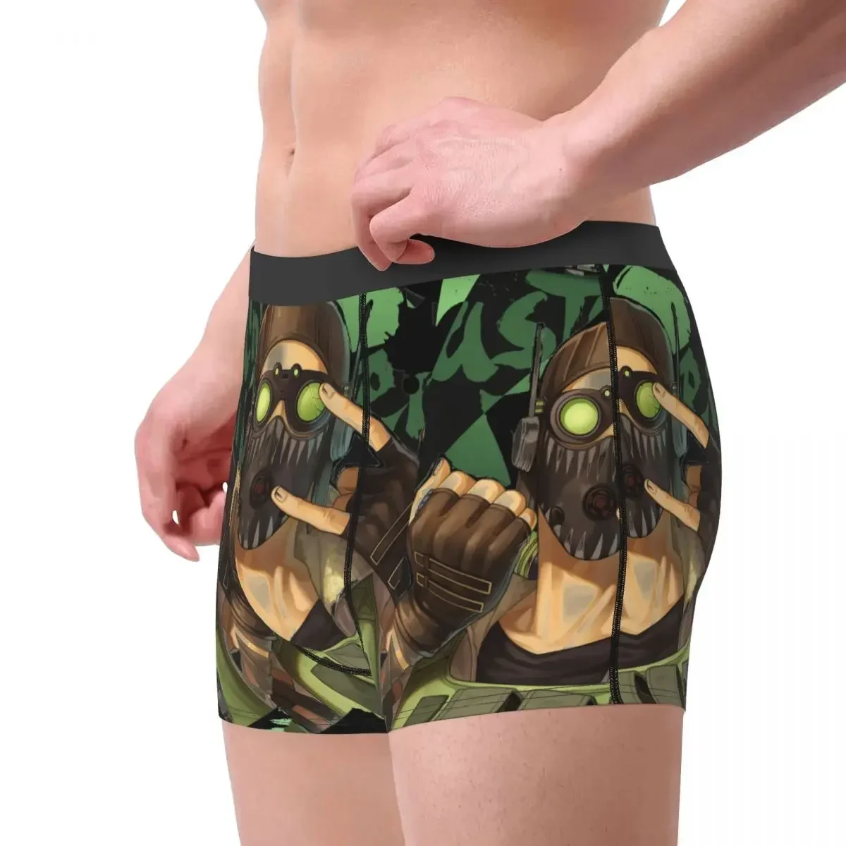 Apex Legends Octane Men's Underwear Pathfinder Bangalore 80s Game Boxer Shorts Panties Humor Soft Underpants for Homme Plus Size