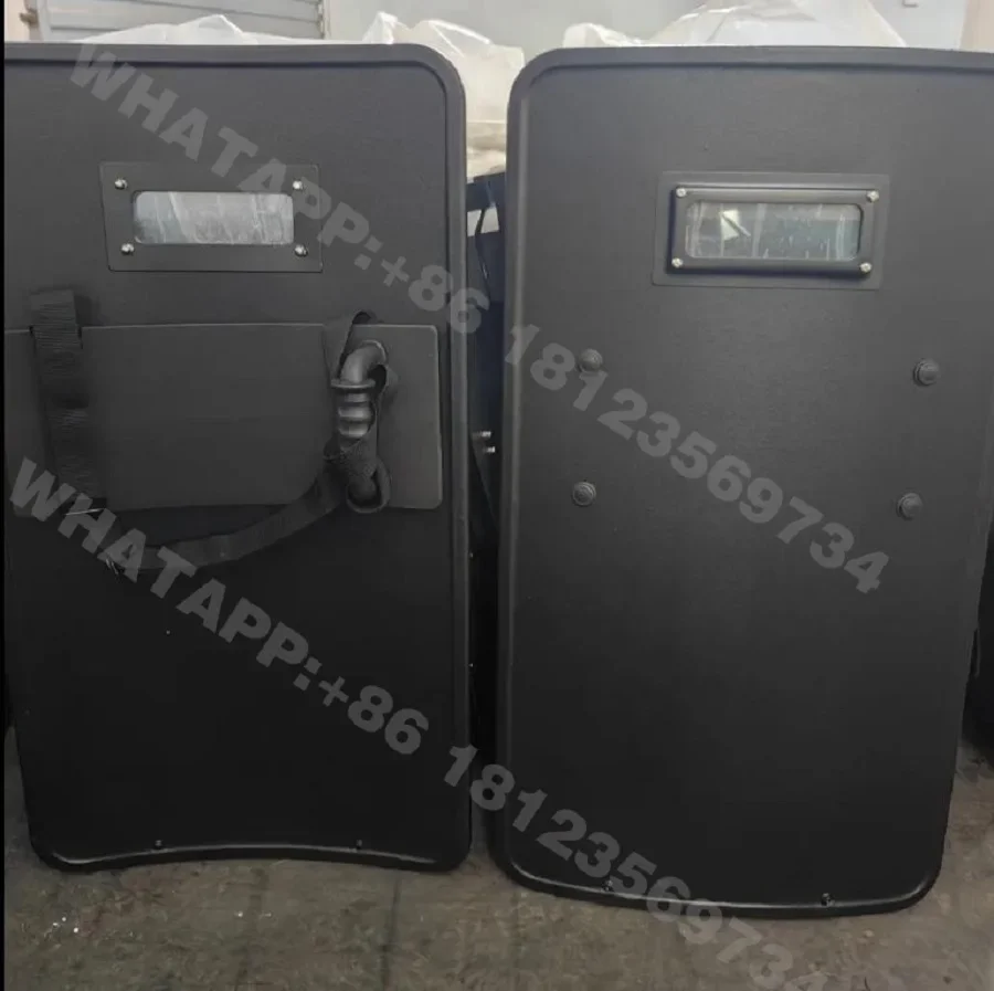 Lightweight Level NIJ IIIA High Density Polyethylene UHMWPE Handheld Tactical Riot Combat Ballistic Bulletproof Riot Shield