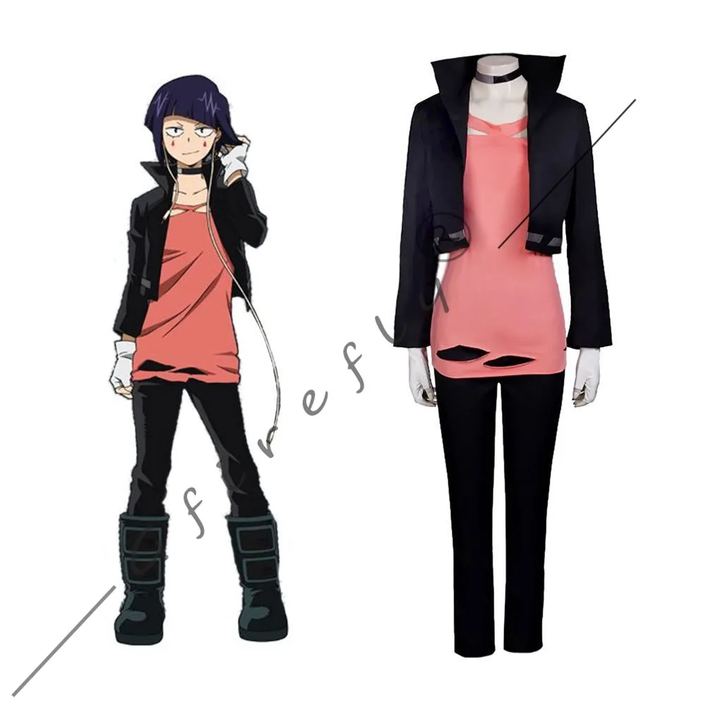 My Hero Academia Kyoka Jiro 코스프레 의상 애니메이션 캐릭터 일상복 액세서리 가발 할로윈 무대 공연 의상