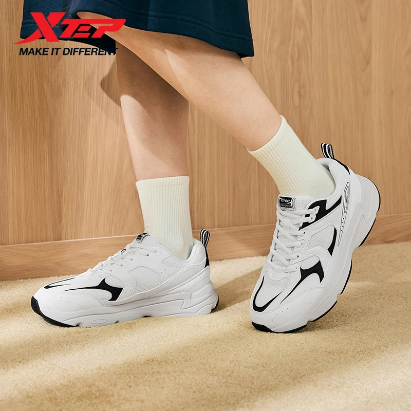 

Xtep Casual Shoes For Women Stability Sports Shoes Impact-Resistant Lace Up Trendy Durability Comfortable Sneakers 876418320005