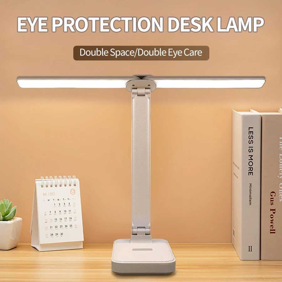 

Foldable LED Desk Lamp USB Rechargeable 3 Levels Dimmable Touch Table Lamp Night Light Creative Bedside Desk Reading Lamp