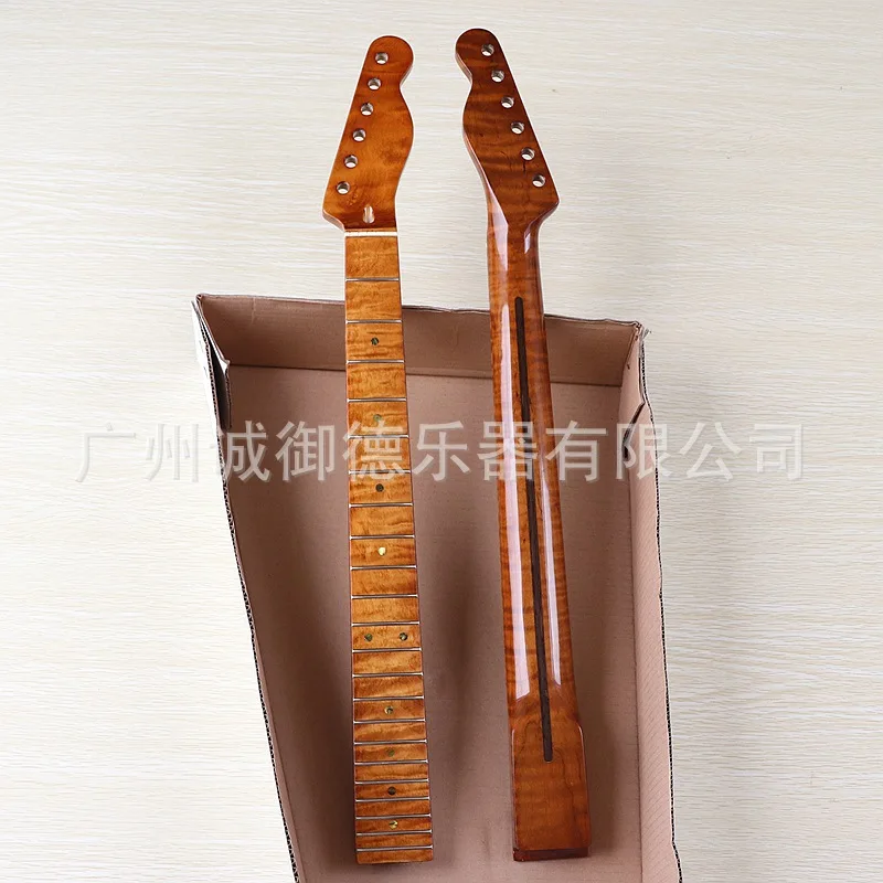 22 Tiger grain baked maple bright brilliance Bass Point 5.6 wide neck maple modified DIY musical instrument accessories