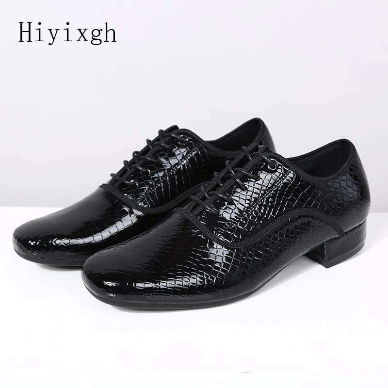 Chaussures de danse latine en cuir pour hommes, chaussures de tango de salle de Rh, chaussures de phtalate pour hommes, chaussures de jazz de