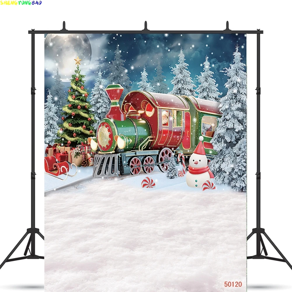 

Vinyl Custom Christmas Theme Photography Background Props Pine Tree Family Festival Backdrops For Photo Stdio ZM-13