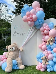 Cream Balloon Garland Arch Kit Macaron Blue Pink Kids Birthday Party Latex Baby Shower Valentines Wedding Decoration Balloons