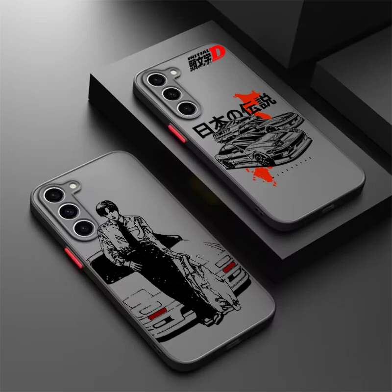 

Initial D Anime Art Car Cool Frosted Translucent For Samsung A53 A52 A33 A32 A51 A71 A21S A13 A73 A50 A22 A12 5G TPU Phone Case