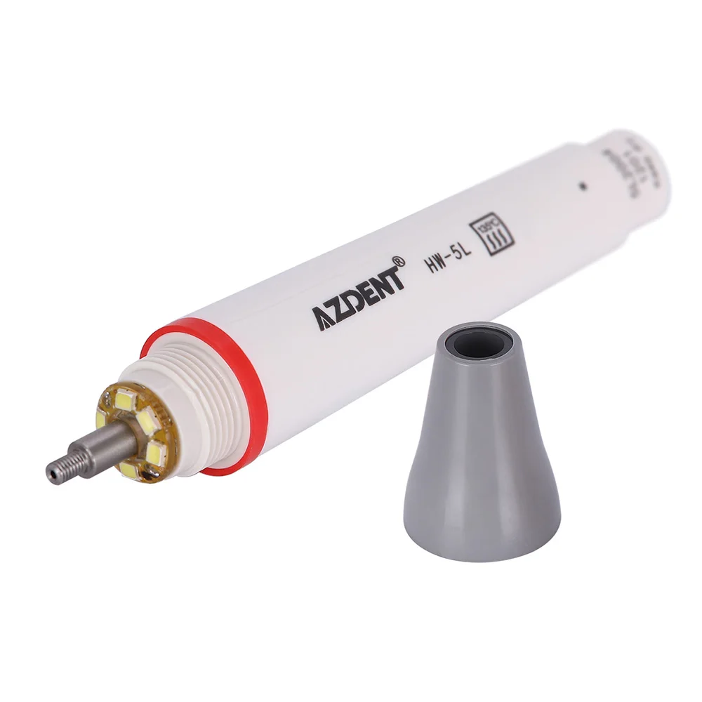 AZDENT Dental LED Light Piezo Scaler Detachable Handpiece HW-5L Fit for Woodpecker EMS Ultrasonic Scalers Scaling Tips