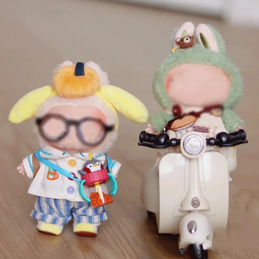 Motocicleta eléctrica interactiva para patinete La Bubu, juguetes con luces, música, montaje para hámster, juguetes para mascotas, coche perfecto para coleccionistas