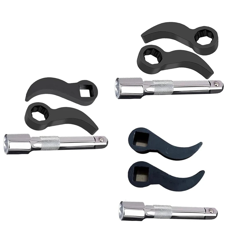 Top Sale 3 Pcs Crowbar Adapter-Head Tool,Pry Bar Wrench Adaptor-Head Fits 1/2Inch Drive Ratchets Half Shaft Removal Tool