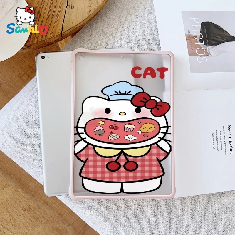 

Sanrio Hello Kittypattern Pink iPad Transparent Drop Case, suitable for iPad Pro 2022/2024, iPad Air 3/5, iPad Mini 6, iPad 6/10