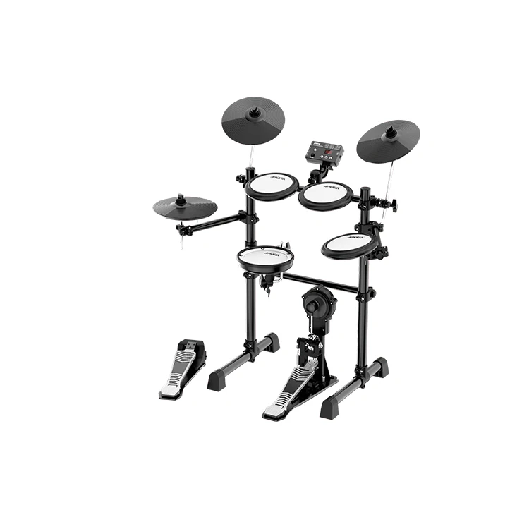 AROMA Professional Electric Drum Set 5 Drums 3 Cymbals Electronic Drum Set children or beginners