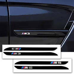 2PCS ABS M3 M5 Emblem Car Body Decoration Sticker Accessories For BMW E39 E36 X5 E70 F25 F15 E53 E92 E87E46 E90 E60 F10 F30 F20