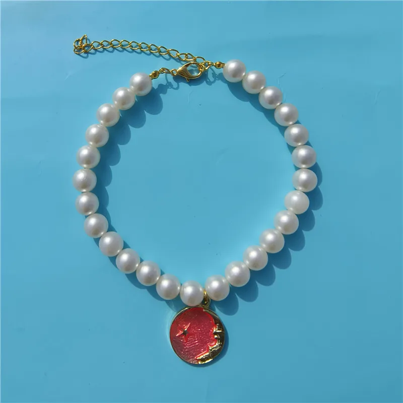 قلادة الأميرة لؤلؤ الحيوانات الأليفة ، طوق الكلب ، مجوهرات القط ، اكسسوارات الجرو ، سلسلة الكلب ، شيواهوا ، الاشياء الزفاف #6