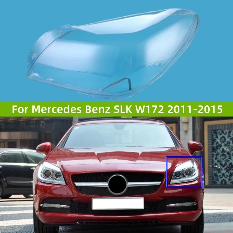 

Для Mercedes Benz SLK W172 2011 2012 2013 2014 2015, аксессуары для автомобиля, прозрачный материал ПК, фонари, линзы