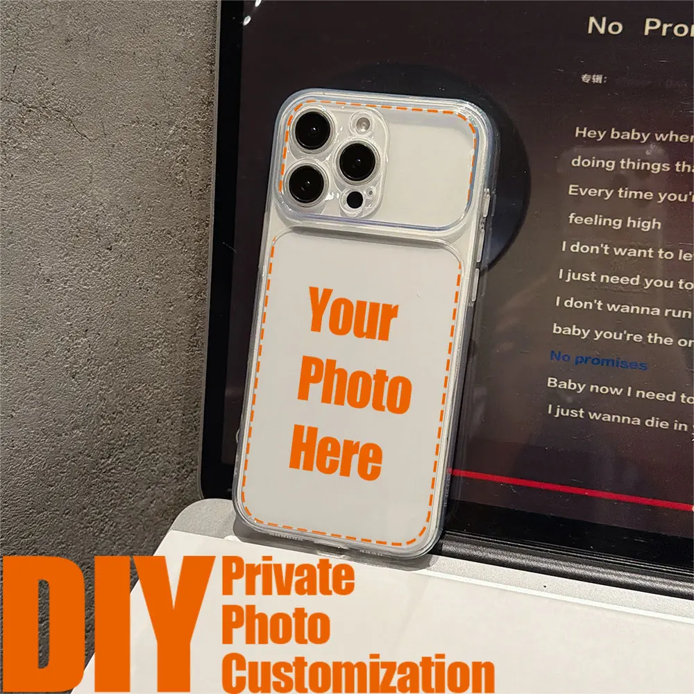 Luxury DIY Customized Thin Clear Silicone Phone Case for iPhone 18 17 16 15 14 13 Pro Max Back Cover Luxury Soft TPU Shell Case