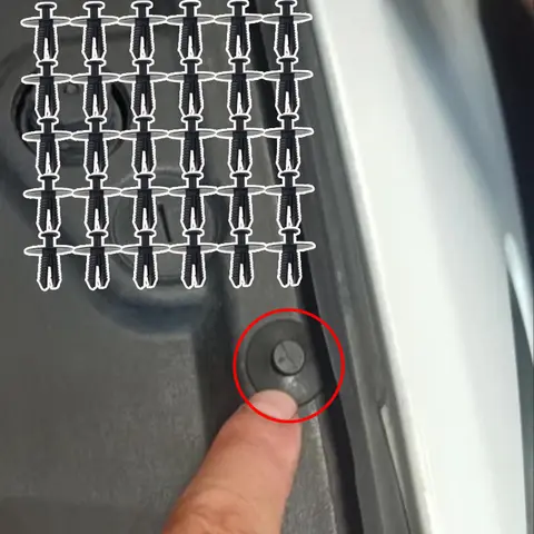 엔진 컴파트먼트 트렁크 휠 아치 확장 리벳 플라스틱 장식 클립, Bmw 1er 2er F20 F21 F40 F45 F46 F22 F23 F87 용 30X