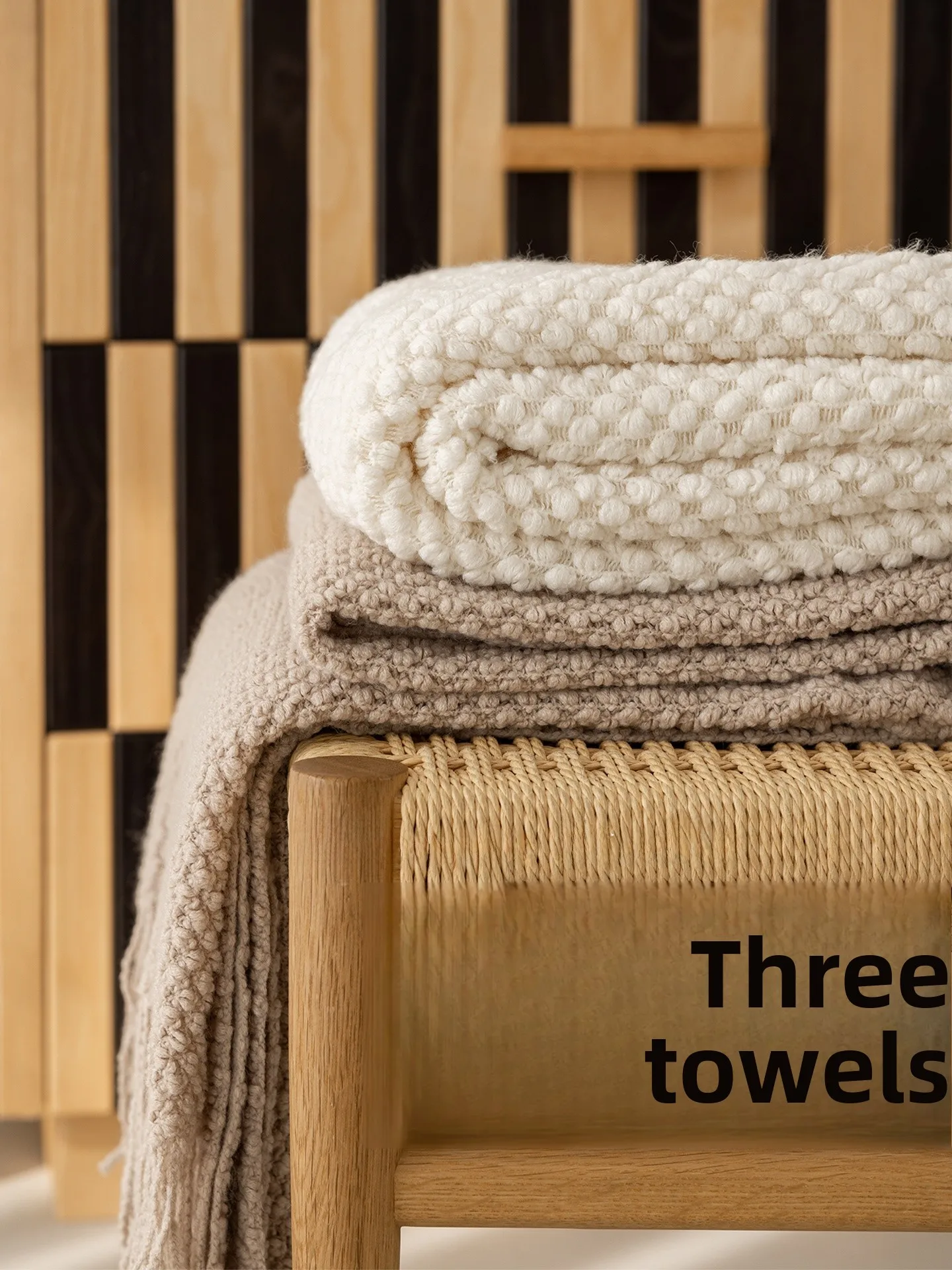 

Modern Minimalist Sofa Towel Blanket Healing Versatile Warm Cozy Coffee Color Soft Decoration Home Textile Casual Blanket