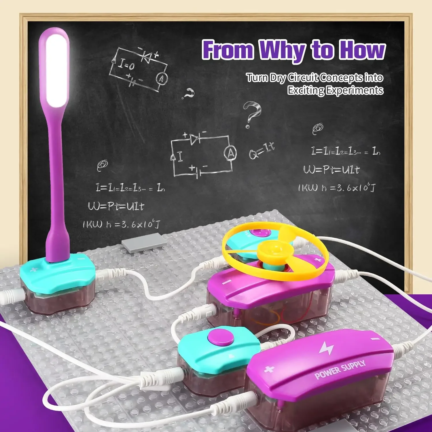 Zestaw fizyki obwodu STEM dla dzieci Zestaw eksperymentów naukowych edukacyjnych Nauka praktyczna zabawki inżynieryjne dla dzieci Prezenty urodzinowe