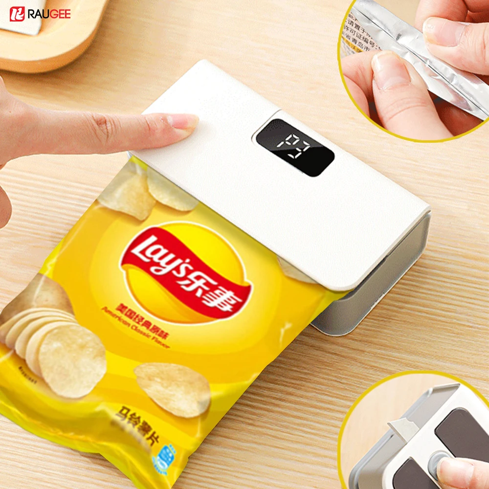 

Мини-запайщик пакетов, термозапайщик для пластиковых пакетов, портативная машина для запайки пакетов с USB-зарядкой