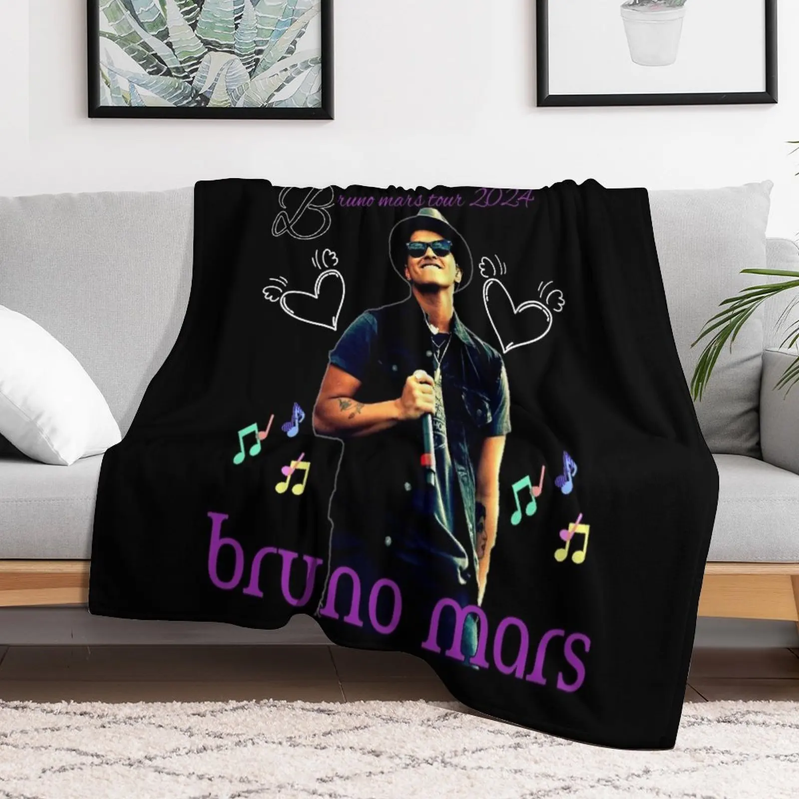 

bruno mars Throw Blanket anime Hairy For Baby Blankets