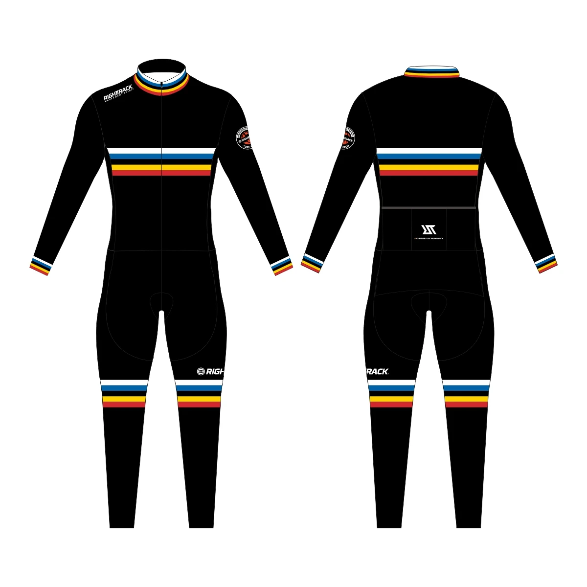 Trisuit de triatlón mundial, traje térmico de lana y otoño, mono largo para esquiar, ciclismo, correr, patinaje, ropa deportiva RIGHTTRACK