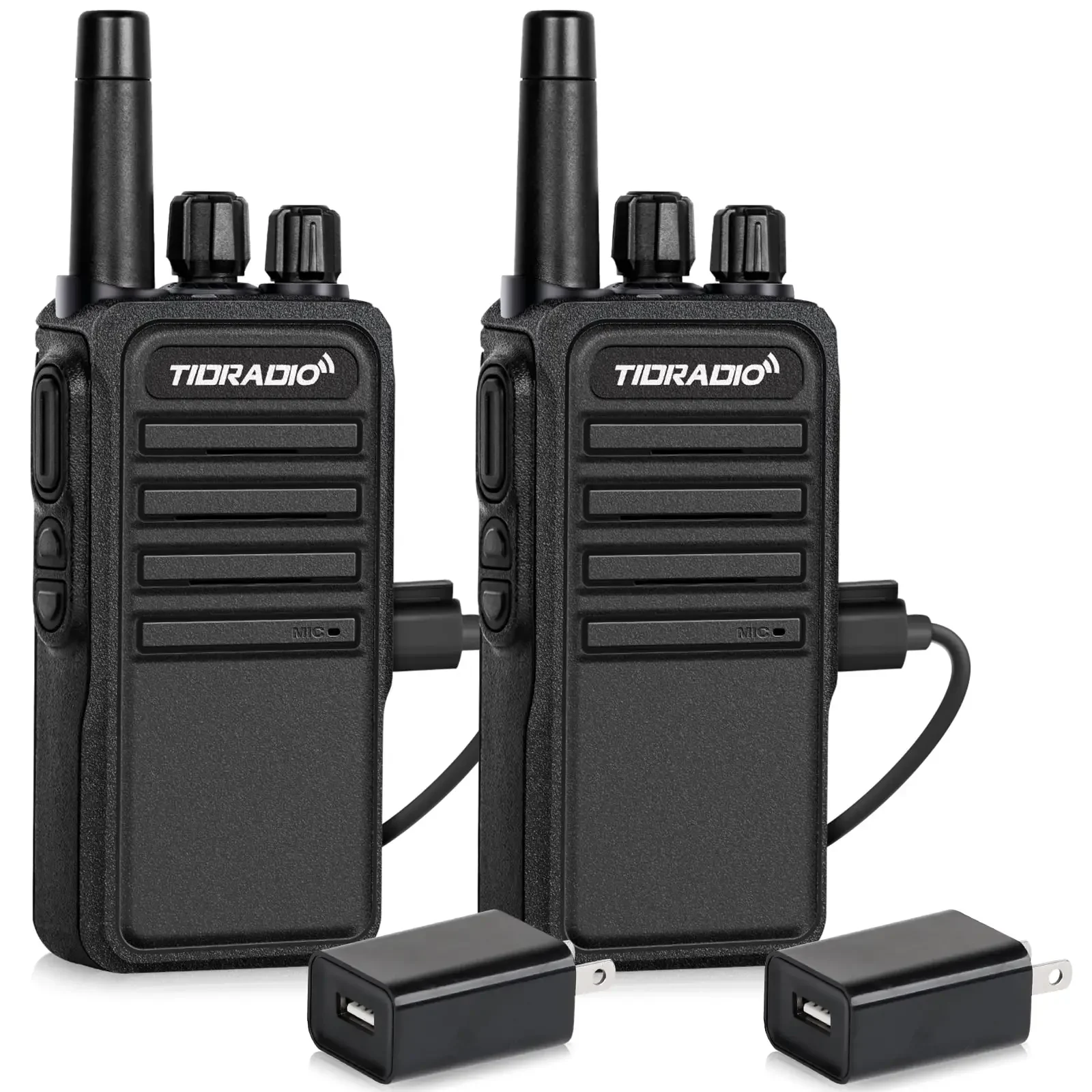 

TIDRADIO Walkie Talkies FRS Радио Двусторонние радиостанции дальнего действия с USB-зарядкой и 22-канальной двусторонней радиосвязью, беспроводное программирование