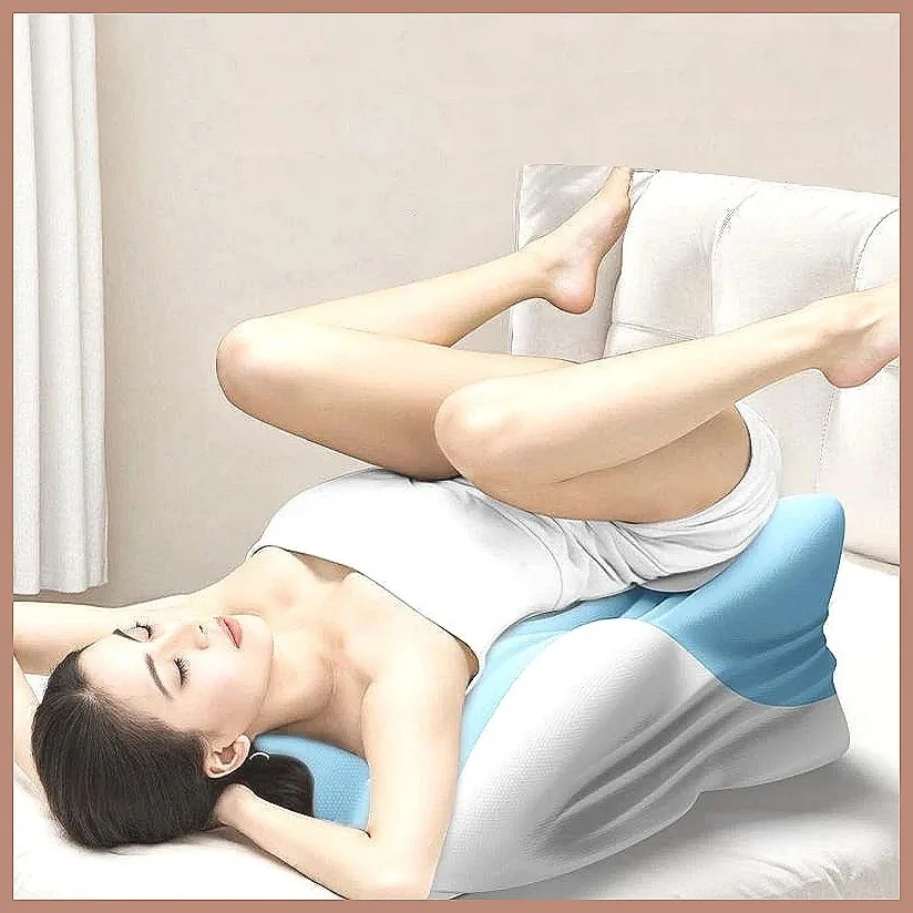 Multifunctional Ergonomic Wedge Pillow for Reading & Sleeping, New Prone Position Design, Unique Curved Support Pillow