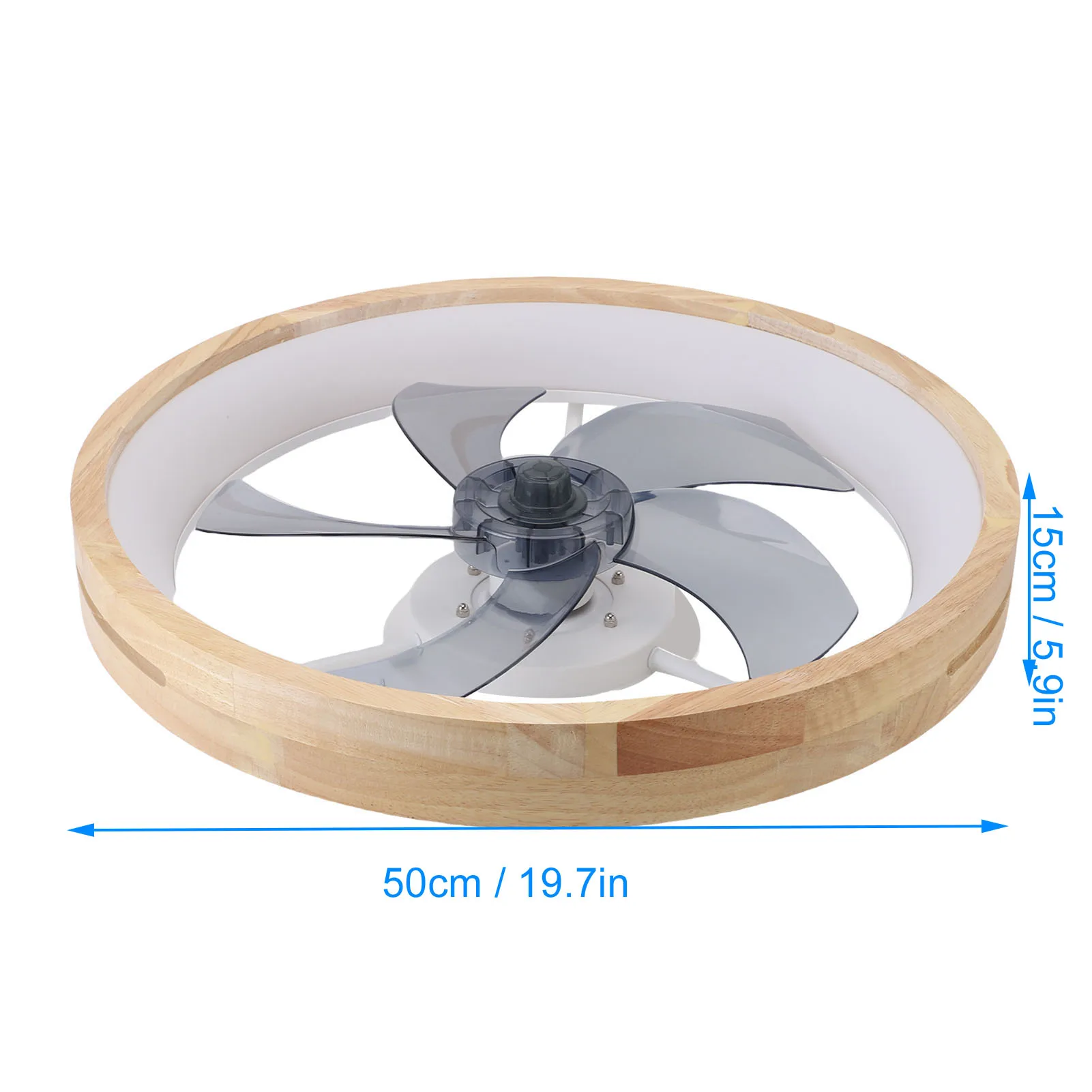 LED-Deckenventilator mit Licht, Fernbedienung, Timer, 6 Geschwindigkeiten, stufenloses Dimmen, Unterputzventilator, Licht für Wohnzimmer, Schlafzimmer, LED-Deckenventilator