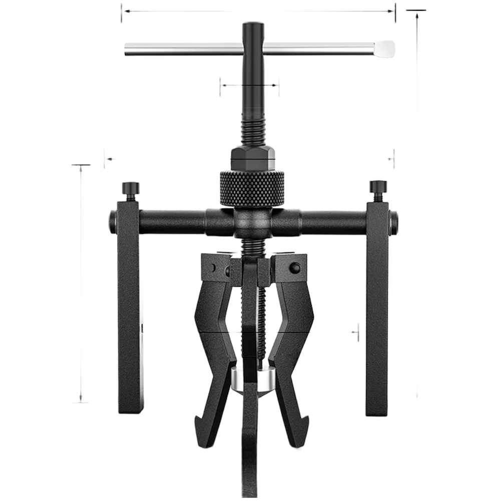 Carbon Steel Three Jaw Puller for Removing Bearings from Housings and Shafts Heat Treated for Enhanced Durability
