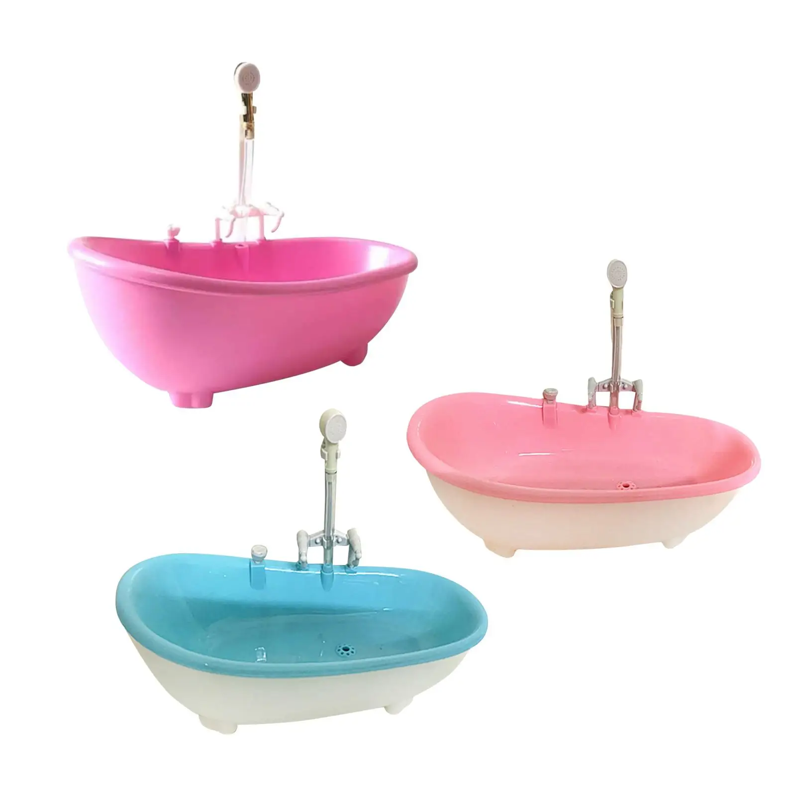 

Miniature Dollhouse Bathtub Dollhouse Decoration Doll Pretend Toys 1/6 Tub Model Toy for 12inch Doll Holiday Gifts