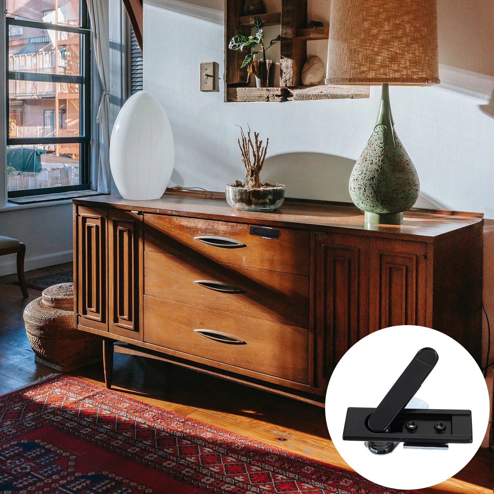 

2Pcs Electric Box Cabinet Lock Zinc Alloy Lightweight Durable MultiFunctional Door Counter niture Latch Plane Lock Safe