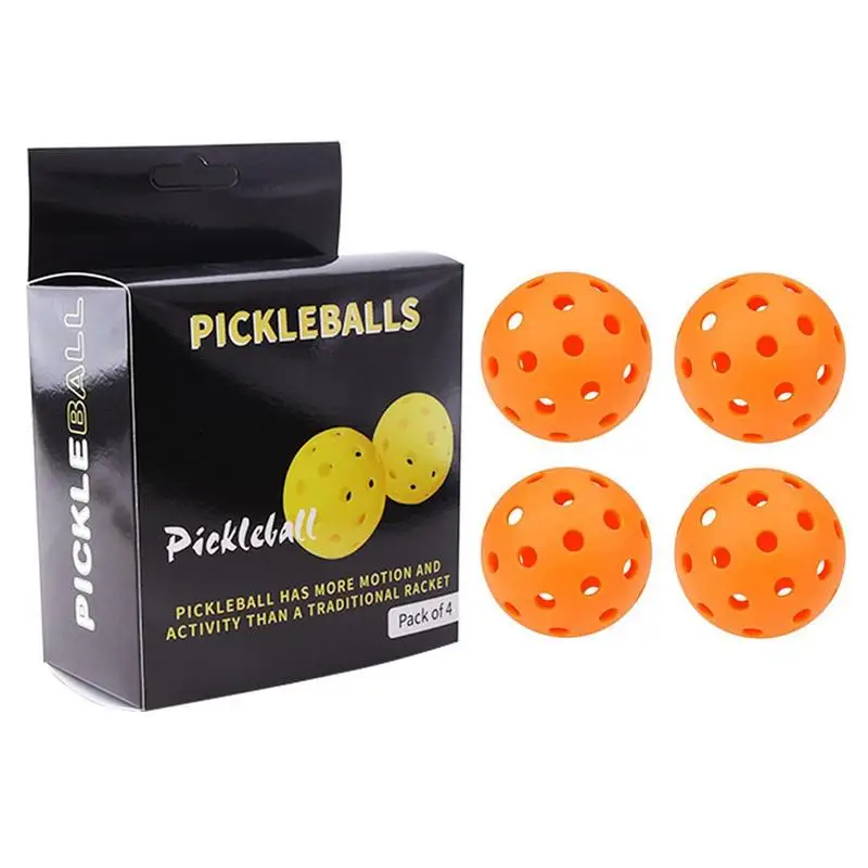 Franklin Pickleball 4pcs Outdoor Balls Golf Ball Excellent Spin And Balanced Flight With Rotational Molding Technology For