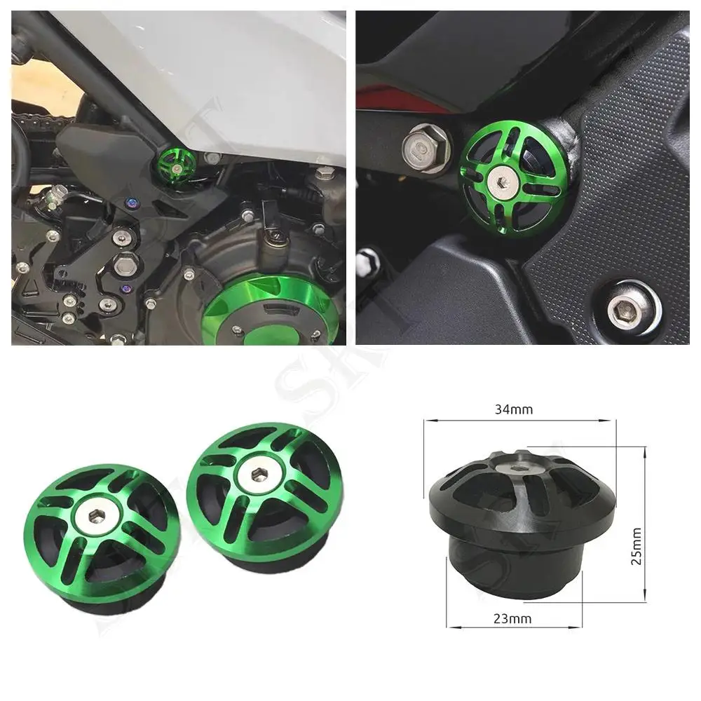 Fit For Kawasaki Ninja 400 250 ABS Motorcycle Accessories Frame Screw Gole Decorative Cover Ninja250 EX250 EX400 2018-2022