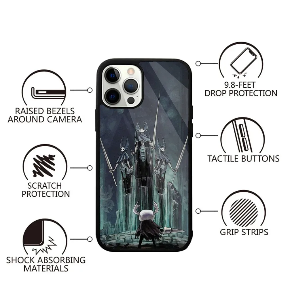 Game H-Hollow K-Knight Phone Case For iPhone 15,14,13,12,11,Plus,Pro,Max Mini Magsafe Magnetic Wireless Charging