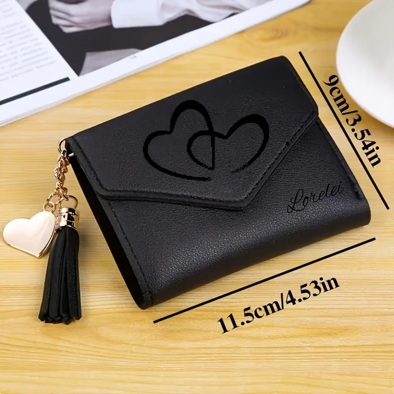 Customized Letter Women's Wallet, Multi-Card Slot with Pendant Decoration, Personalized Card Holder, Ideal Gift