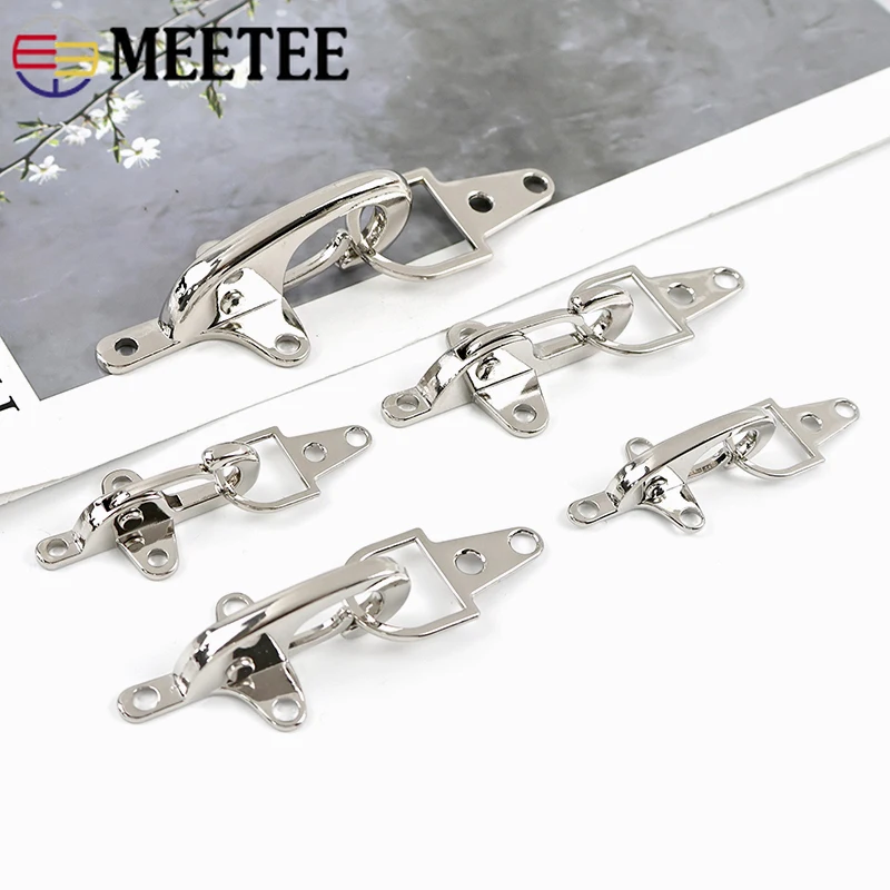 

1-5Pcs 4/5cm Silver Metal Buckles Jacket Belt Decorative Fastener Bag Coat Fireman Hook Clasp Hardware Accessories for Handbags