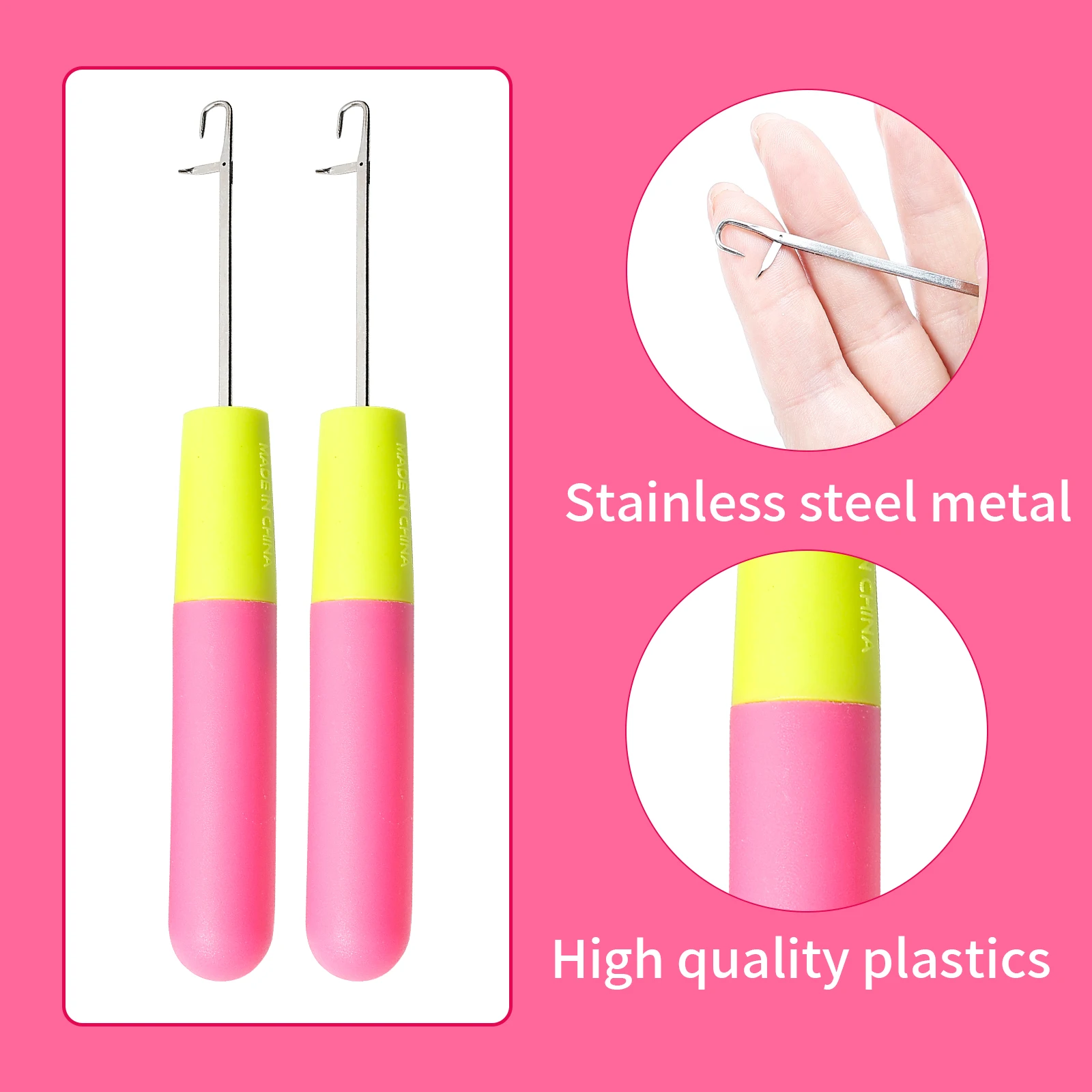 Latch Crochet Hook Needle Plastic Knitt For Making Jumbo Braiding Dreadlock Hair Tools Weaving Dreadlock Extension