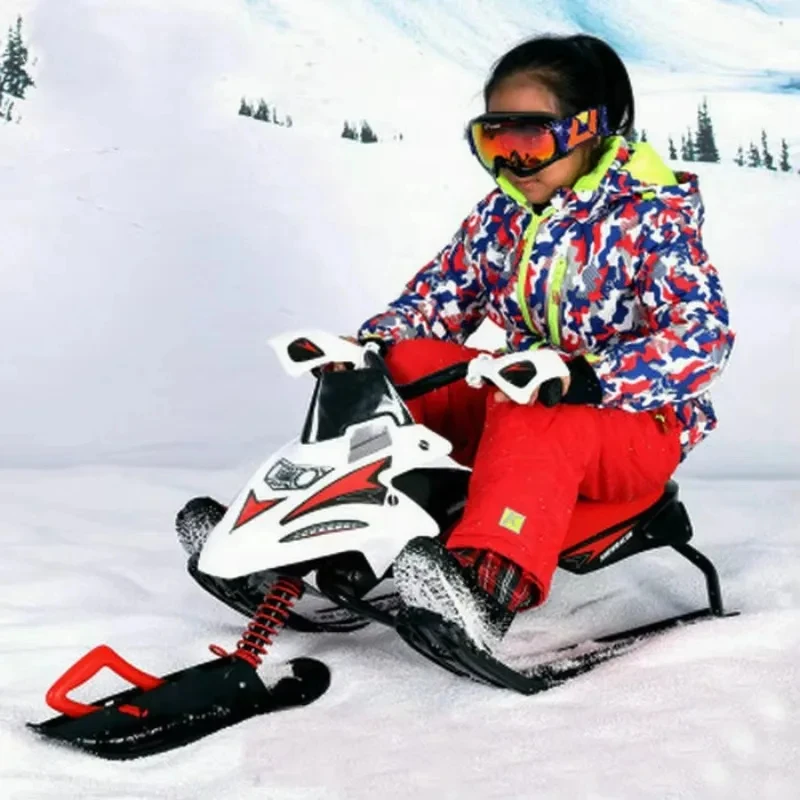 Winter Outdoor Ski Equipment – Adult & Kids Snowmobile, Safe & Stable, Snow Adventure & Ski Resort Fun