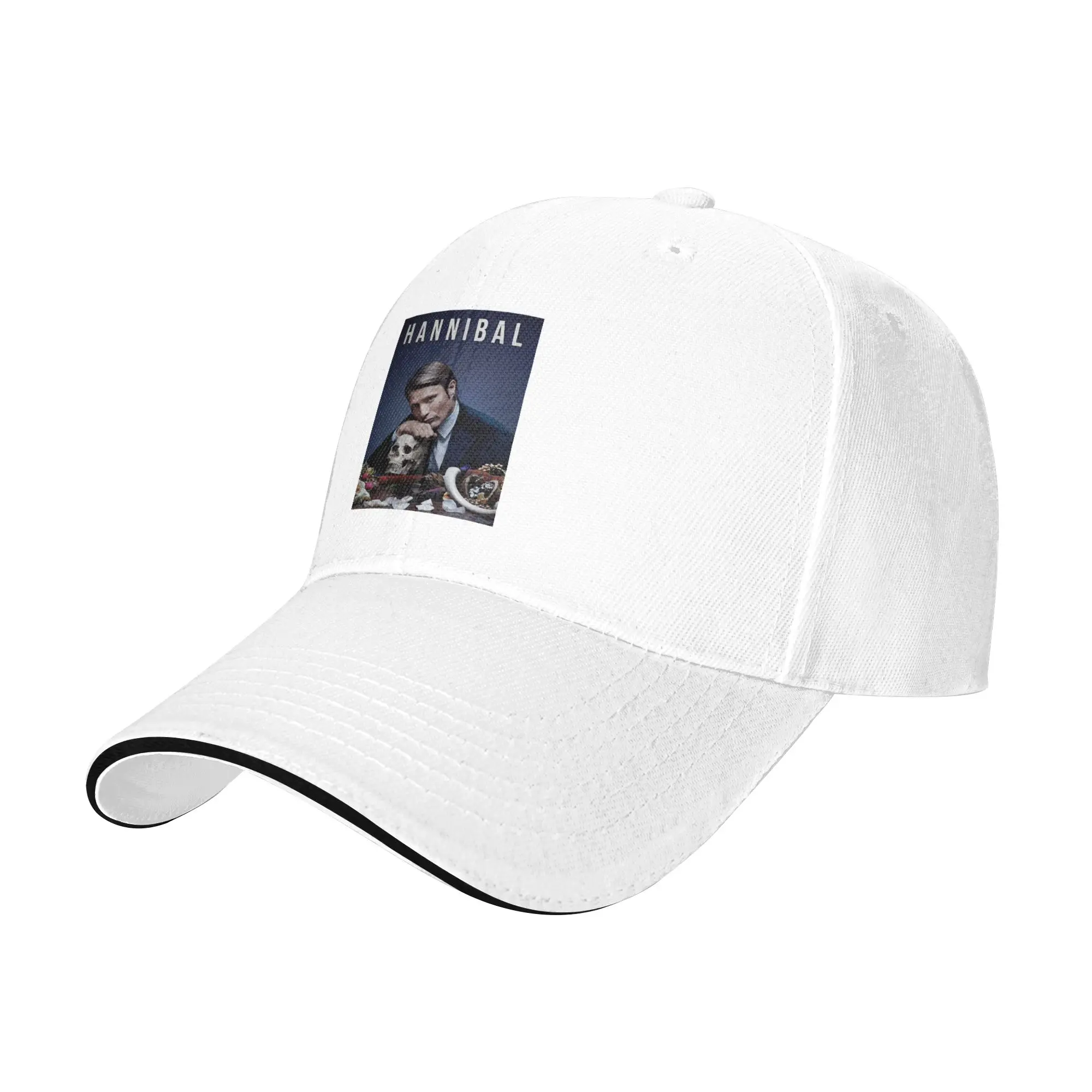 Hannibal Mads Mikkelsen horror movie Merch Cap Baseball Caps Adjustable Hat Hip Hop Summer Unisex Baseball Hats Customizable