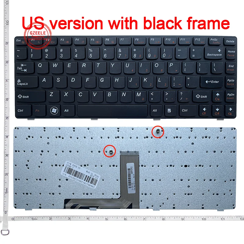 Nowa klawiatura US/RU/BR/SP do Lenovo Z470 Z475 Z370 Z375 Z470AT/G480 G485 Z380 Z480 Z485 G480A G485A G400 G410 G405 G490 A/AM/AT