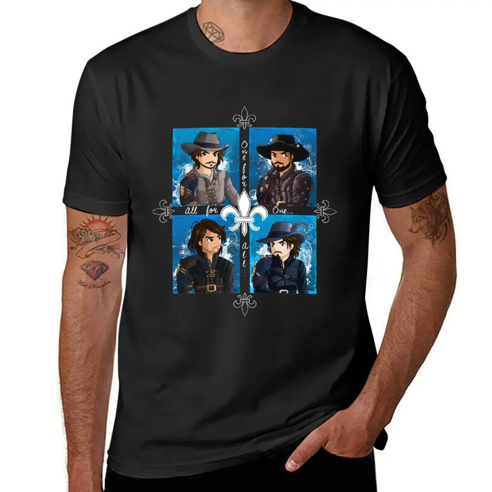 The Musketeers season 3 T-Shirt customizeds summer tops mens cotton t shirts