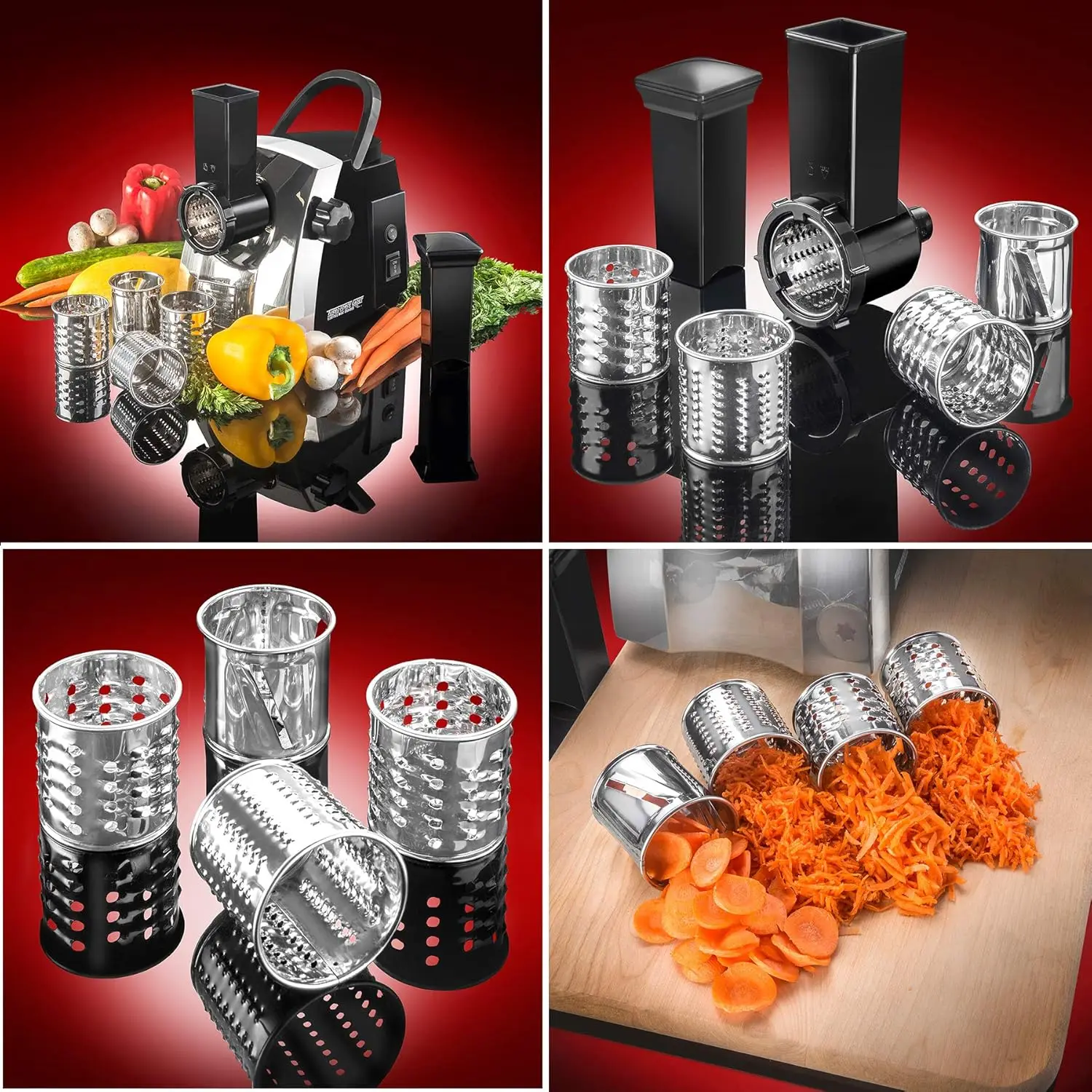 2000 Series 6-In-1 Powerful Home Use Electric Meat Grinder • Sausage Stuffer (3 Sizes) • Kubbe Maker • Vegetable Slicer/Shredder