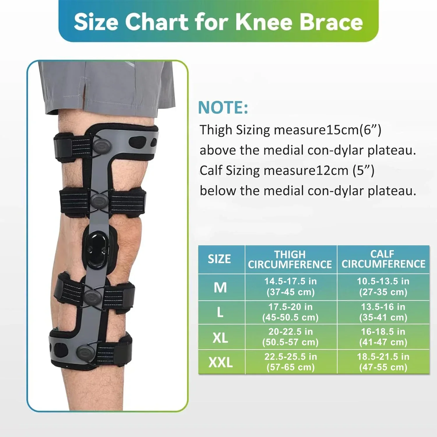 Knee Brace for ACL/MCL/PCL/Ligament Injury, Meniscus Tear, Joint Pain Relief - Functional ACL Knee Support Brace for Men & Women