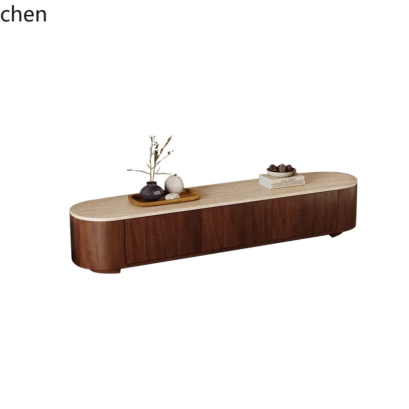 Gz-3 B7-Wabi-sabi Style Natural Floor-standing TV Cabinet Modern Minimalist Small Apartment Living Room Wall-mounted Storage Cab