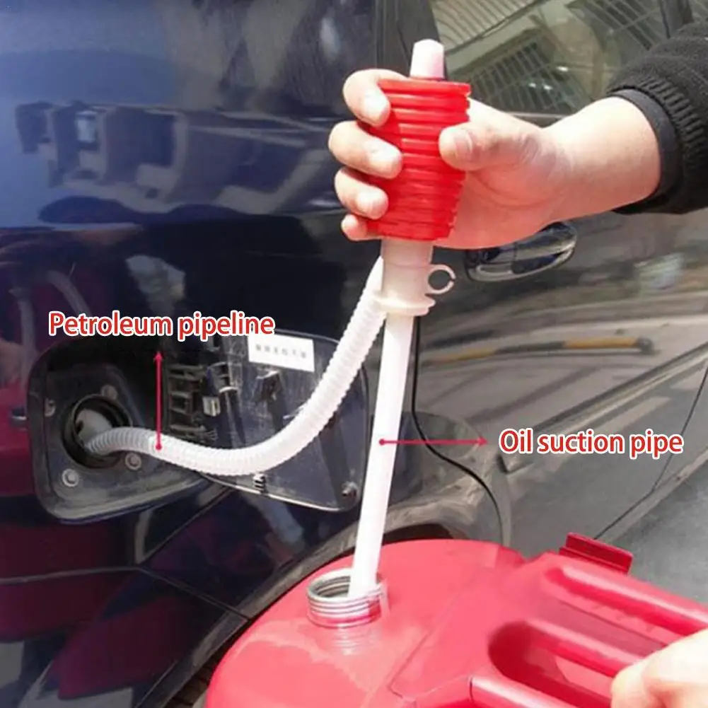 

NEW High-end Car Truck Manual Pump Fuel Gasoline Diesel Transfer Suction Cup Portable Manual Siphon Suction Water Chemical Liqui