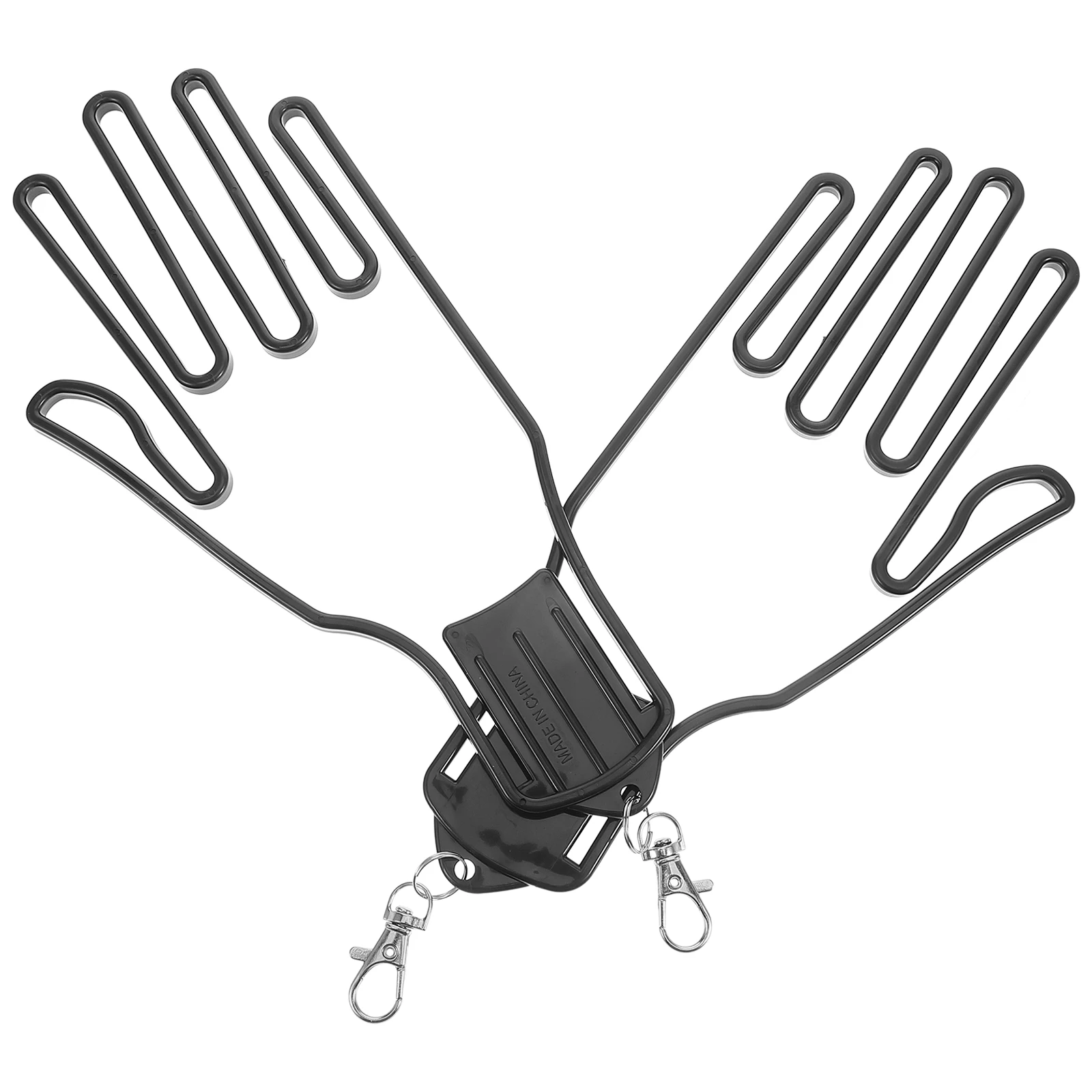 2pcs Golf Glove Holder Durable Plastic Hanger Even Dry Natural Shape Gloves Rack Training Equipment Storage Solution