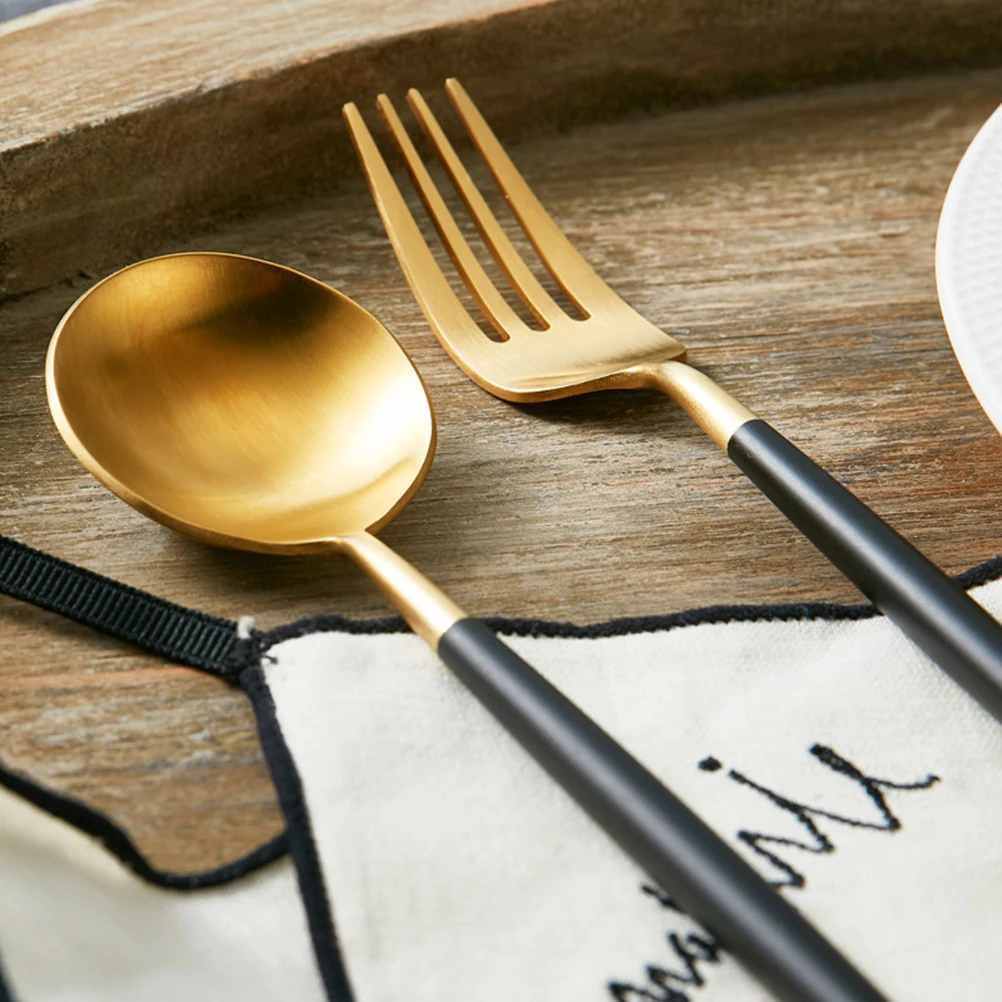 

Stainless Steel Flatware Set Cutlery Tableware Set Shining Design Modern Elegant Dining Experience Restaurant